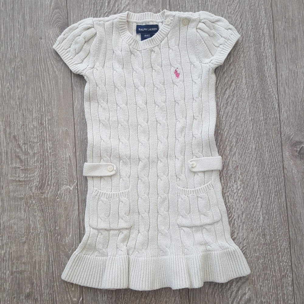 Girls knit sweater dress 4T